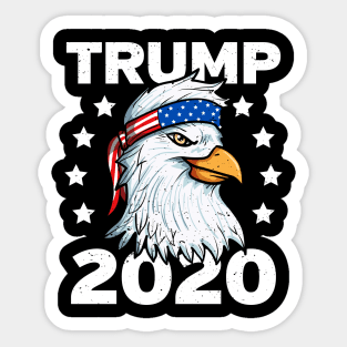 Trump 2020 Eagle American Flag Bandana Sticker